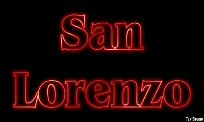 San Lorenzo Efekt tekstowy