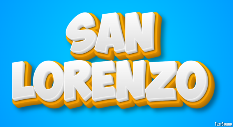 San Lorenzo Efekt tekstowy