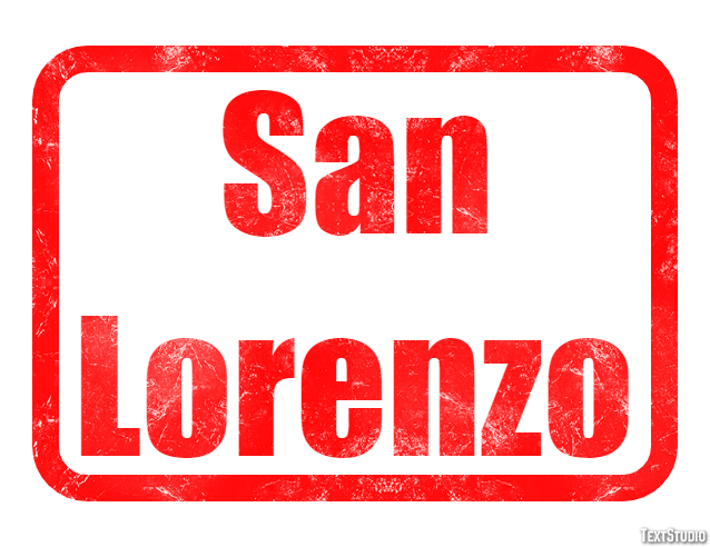 San Lorenzo Efekt tekstowy
