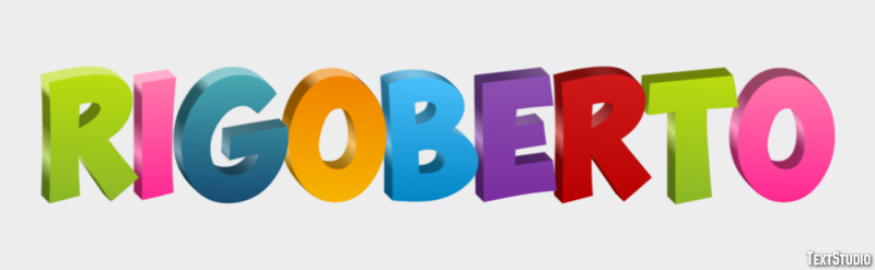 Rigoberto Efecto de texto