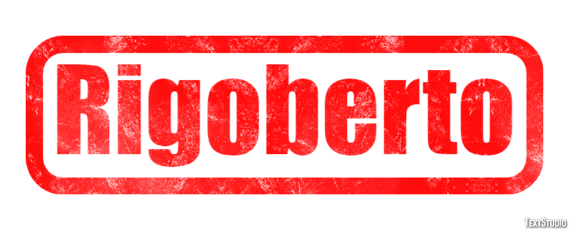Rigoberto Efecto de texto