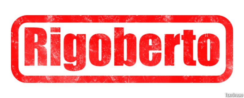 Rigoberto テキスト効果