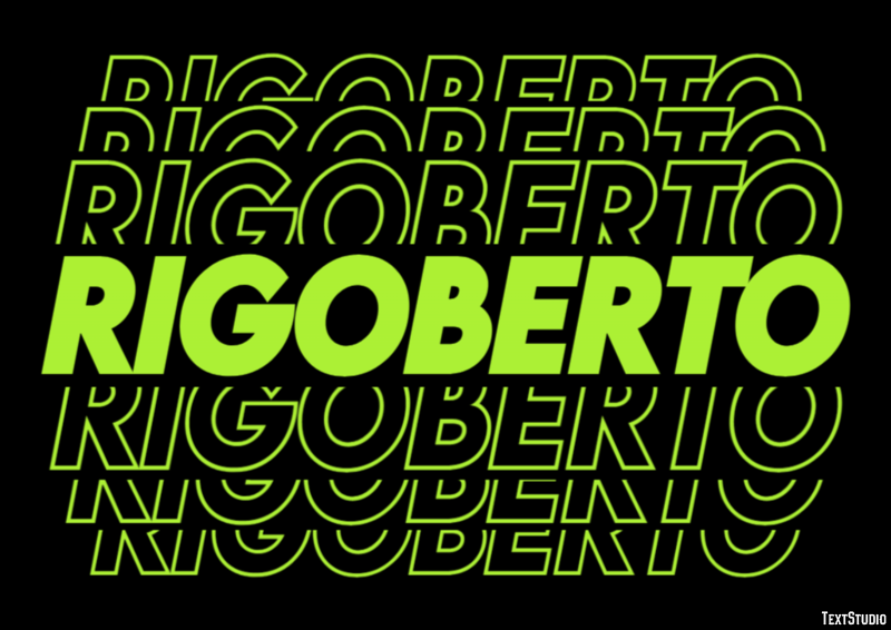 Rigoberto テキスト効果