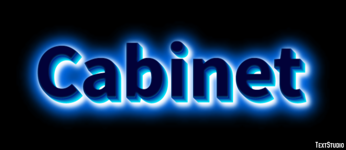 Cabinet Tekst Effect