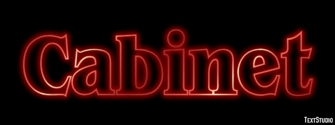 Cabinet Text Effect