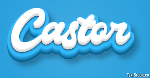 Castor Efecto de texto