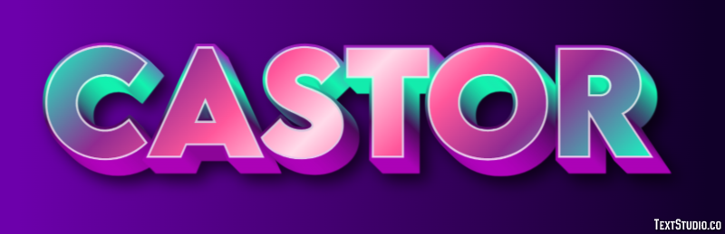 Castor Text Effect