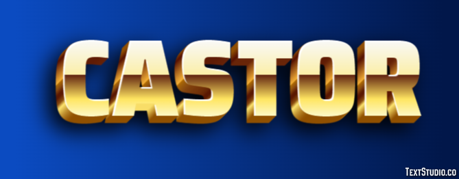Castor Text Effect