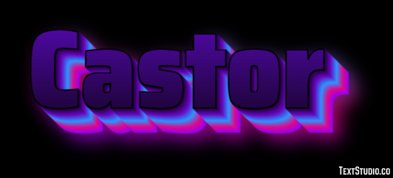 Castor Efecto de texto