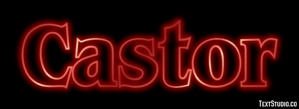 Castor Text Effect