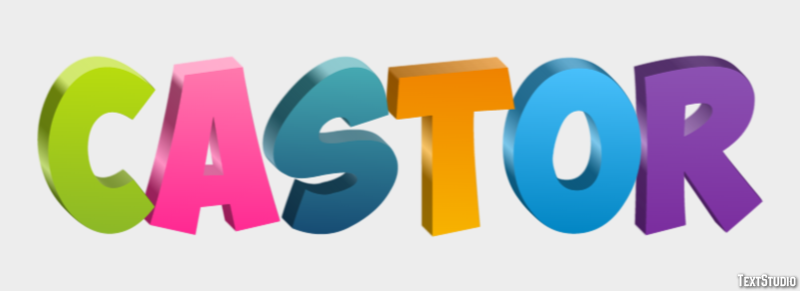 Castor Text Effect