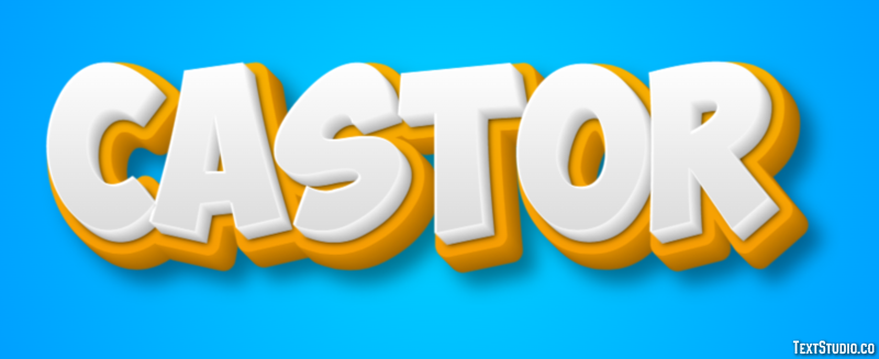 Castor Text Effect