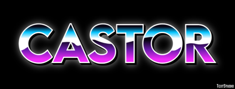 Castor Efecto de texto