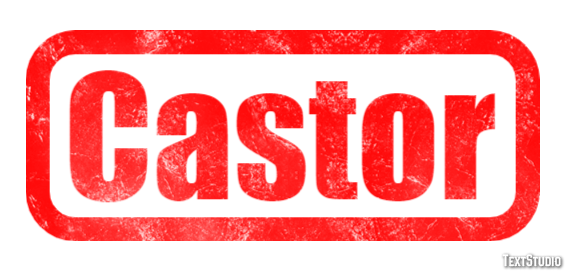 Castor Efecto de texto