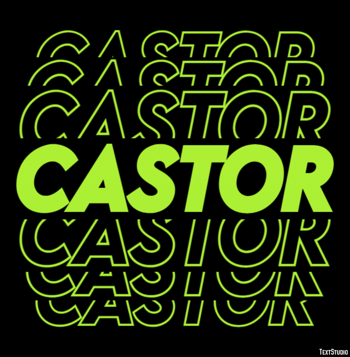 Castor Efecto de texto