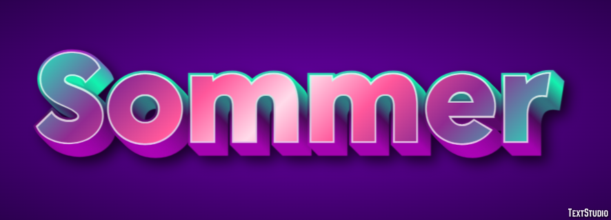 Sommer Text effect