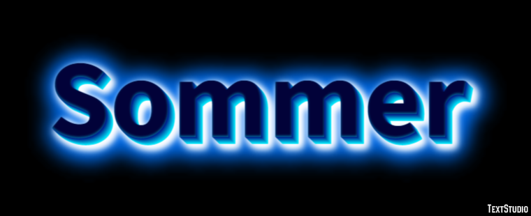 Sommer Text effect