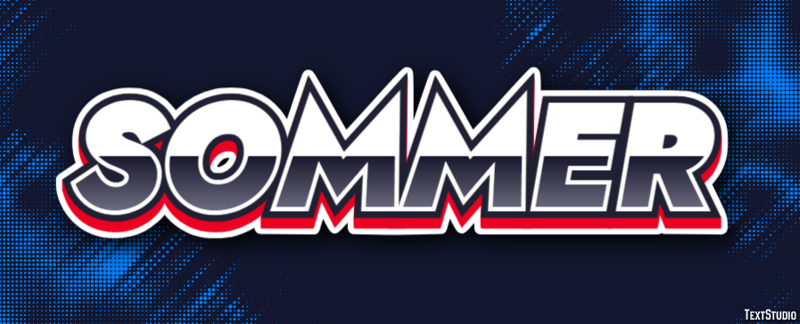 Sommer Text effect