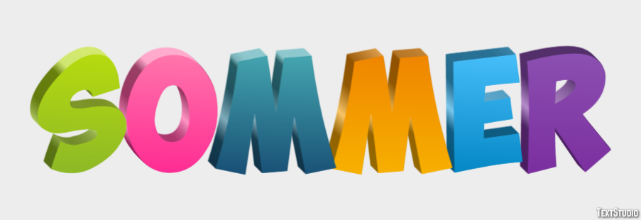 Sommer Text effect