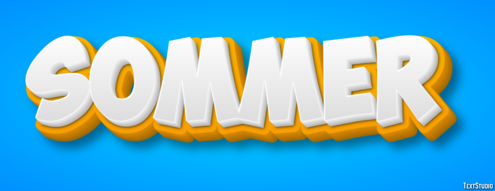 Sommer Text effect