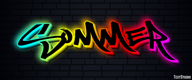 Sommer Text effect