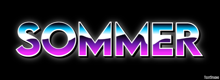 Sommer テキスト効果