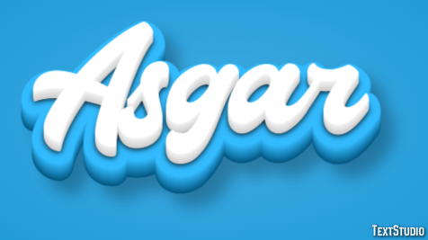 Asgar Text effect