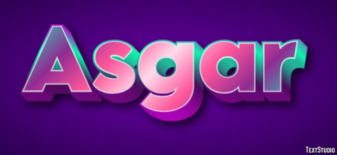 Asgar Text Effect