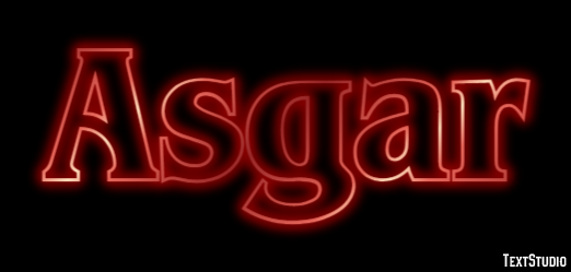 Asgar Text Effect