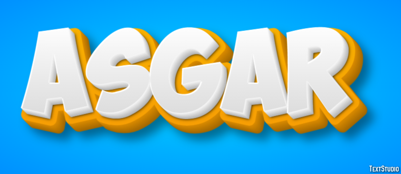 Asgar Text Effect