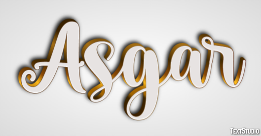 Asgar Text effect