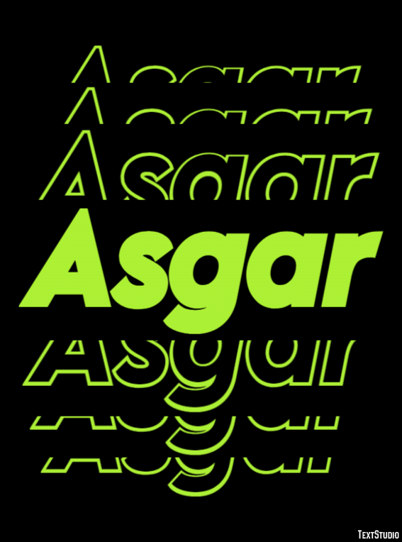 Asgar Text effect