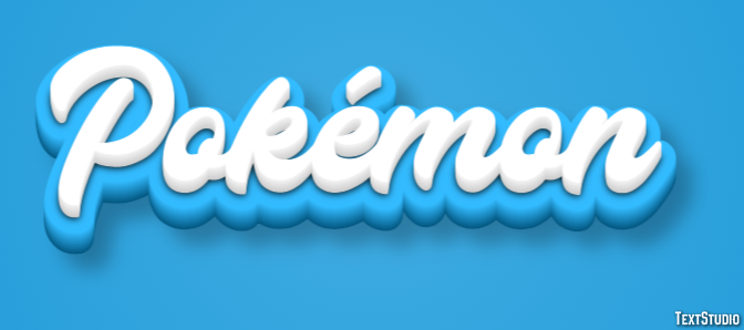 Pokémon Effet de Texte