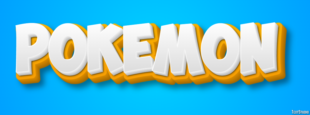 Pokémon Effet de Texte