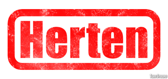 Herten Tekst Effect