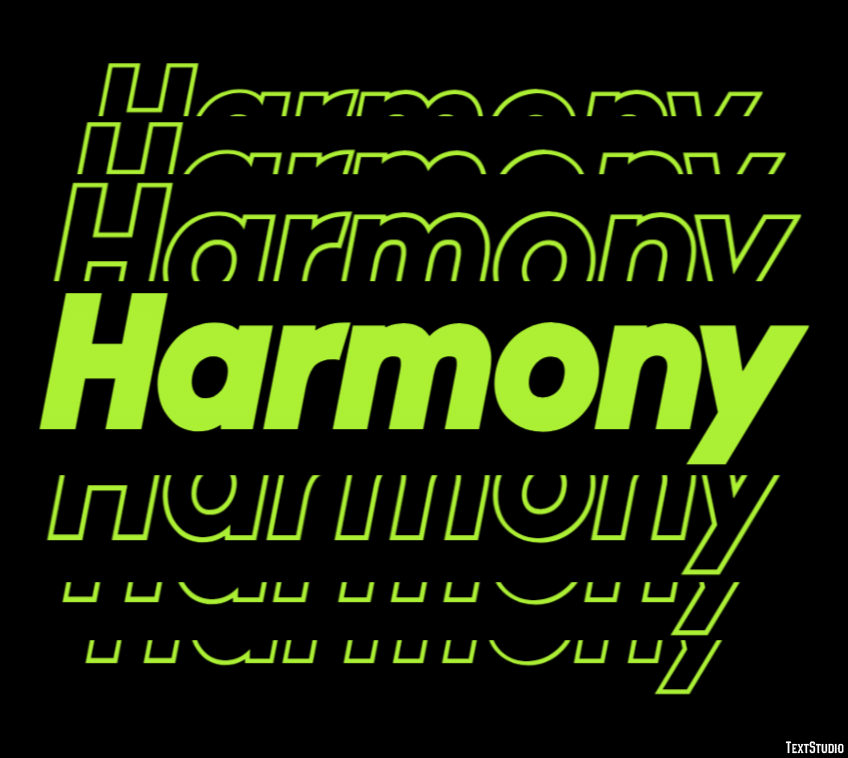 Harmony Efekt tekstowy