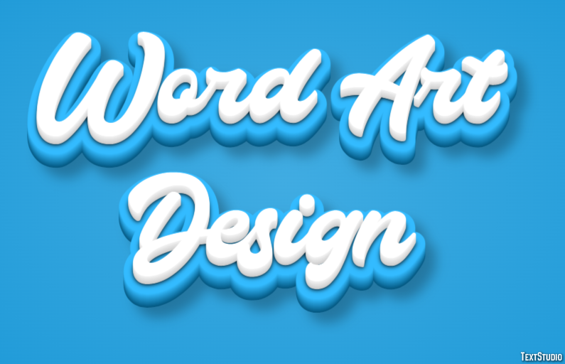 Word Art Design Effetto testo