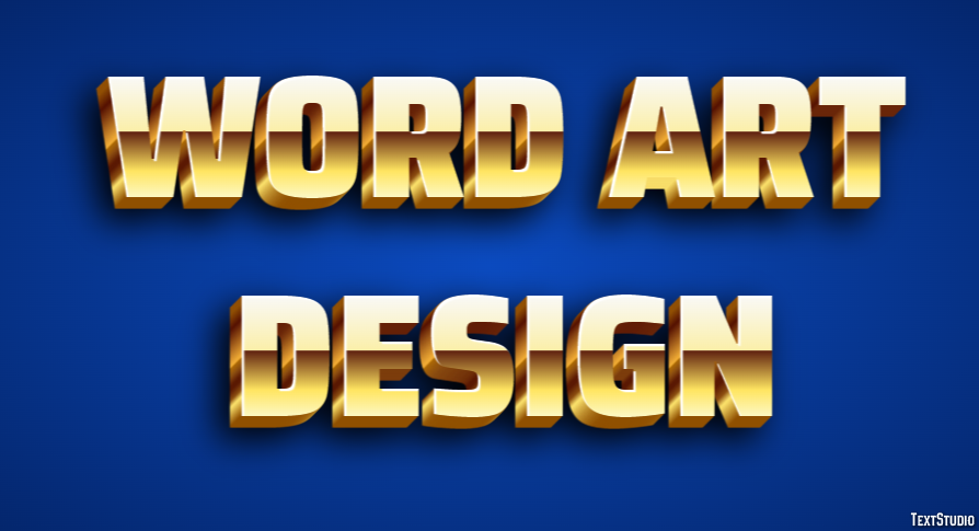 Word Art Design Effetto testo