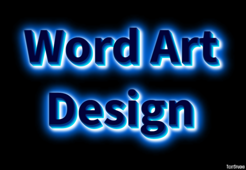 Word Art Design Effetto testo