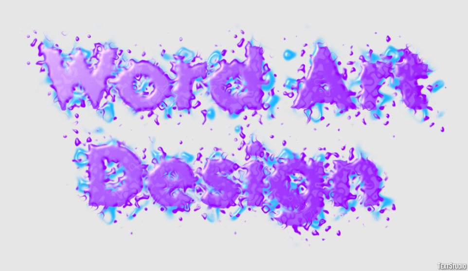 Word Art Design Effetto testo