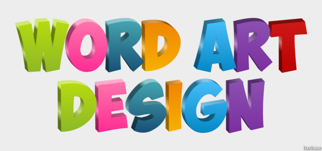 Word Art Design Effetto testo