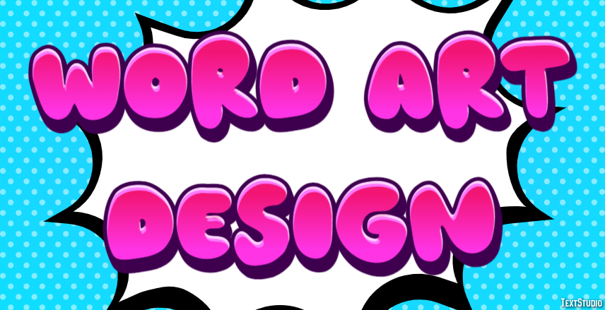 Word Art Design Effetto testo