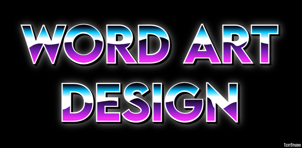 Word Art Design Effetto testo