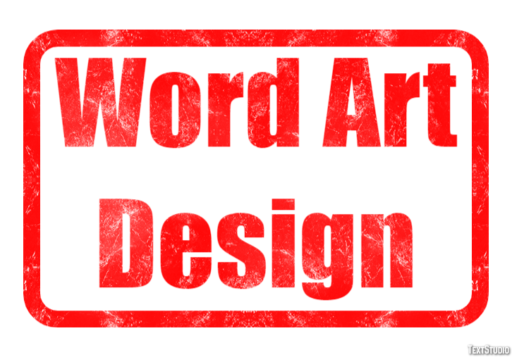 Word Art Design Effetto testo