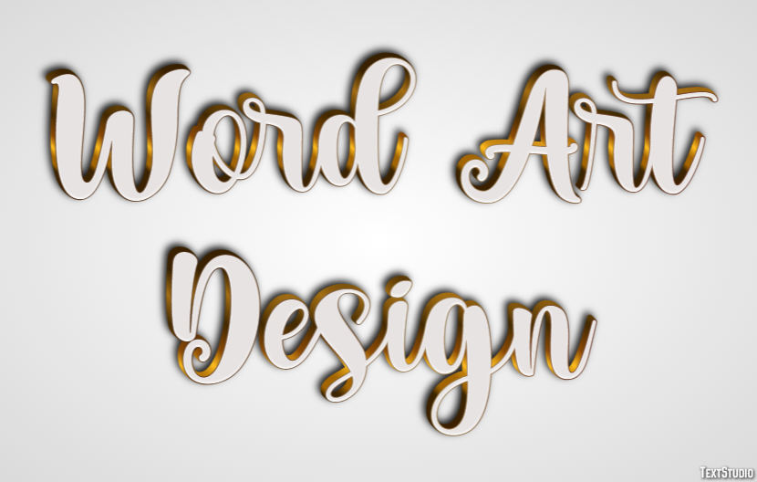 Word Art Design Effetto testo