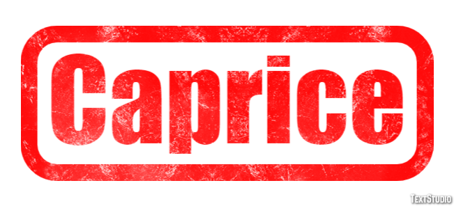 Caprice Text Effect
