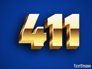 411 Text Effect