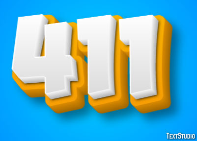 411 Text Effect