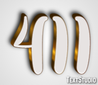 411 Text Effect