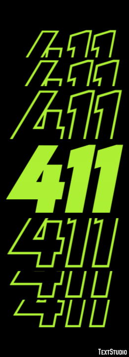411 Text Effect